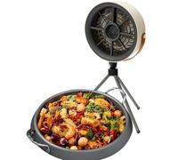 Nixiara Portable Table Top Hood, Portable Kitchen Hood - Portable Kitchen Hood with Removable Desktop Extractor Fan | Low Noise USB Air Filter with 3 Speeds Supplies