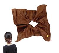 Nixiara PU Leather Back, Hair for Girls, Heart-Shaped Ponytail Holder, Large Crazies, Elastic Hair Ties, Hair Friendly for Women and Girls, Fits Hair Types