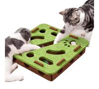Nixiara Puzzle and Thinking Toys for Cats, Enrichment Toy for Cats, Scratching Game with Bell and Labyrinth Track for Activity and Biting Movement for Kittens Puppies in the Living Room