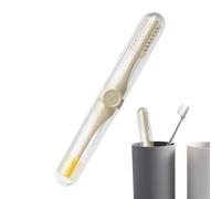 Nixiara Recortador De Nasal Para Mujeres | Double Sided Portable Flasher,360 Degree Rotating Manual Nose Hair Scissors with Cleaning Brush,For Daily Care Of Women At Home And