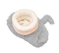 Nixiara Sleeping Bag for Cats - Semi-Enclosed Soft Plush Warm Cave - Vertical Placeable Tail Design Washable Sleeping Bag - For Kittens Mice Small Animals Bedroom Balcony Indoor