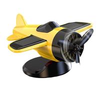 Nixiara Solar Powered Airplane for Car - Car Ornaments for Dashboard | Rotating Toy Model Drifting Racing Fan Vehicles Collectibles Interior Decoration for Women Men Driver