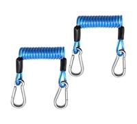 Nixiara Surfboard Safety Lead, Heavy Duty Elastic Cord with Carabiner, 2-Piece Kayak Recall Lead for Fishing, Camping, Outdoor Activities, Boating, Sea and River