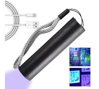 Nixiara UV Light Flashlight - Aluminium Torch, Portable UV Torch, Pet Stain Detector, Light | Best for Currency Detection Cleaning and Spotting Hidden Marks