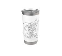 Nixie Elf Peri Pixie Sprite Fairie Against a Crescent Moon Stainless Steel Insulated Tumbler