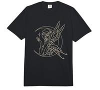 Nixie Pixie Peri Elf Sprite Fairie Against a Crescent Moon Comfort Colors Adult Heavyweight T-Shirt