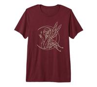 Nixie Pixie Peri Elf Sprite Fairie Against a Crescent Moon Premium T-Shirt