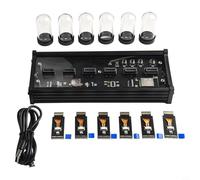 Nixie Tube Clock Kit with Custom Image Support and Dynamic RGB Lighting Modes, for Personalizing Your Living Environment