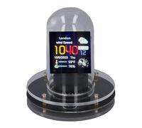 Nixie Tube Clock Simulation WiFi Digital Clock Weather Display for Tech-savvy Individuals Glass Material