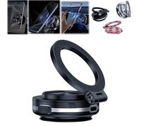 Nixiveofficial Magnetic Phone Holder, Nixiveofficial Maggrip Pro 360 Automatic Strong Adhesion One-Click Removal, For Car Gym Smooth Surfaces (Black)