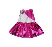 NIXNUT Doll Clothes Long Dress Summer Clothing Color-Block for American Girl Doll 18-inch