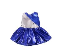 NIXNUT Doll Clothes Long Dress Summer Clothing Color-Block for American Girl Doll 18-inch