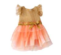 NIXNUT Doll Clothes Princess Gauzy Dress with Bow Belt Summer Clothing for American Girl Doll 18-inch