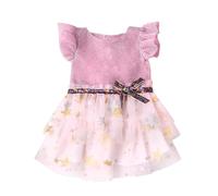NIXNUT Doll Clothes Princess Gauzy Dress with Bow Belt Summer Clothing for American Girl Doll 18-inch
