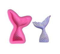 NIXNUT Fondant Cake Chocolate Mould Silicone Cookie Candy Mould Baking DIY Kitchen Tool Party Decorating Mermaid Fish Tail Shape