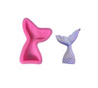 NIXNUT Fondant Cake Chocolate Mould Silicone Cookie Candy Mould Baking DIY Kitchen Tool Party Decorating Mermaid Fish Tail Shape