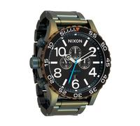 NIXON 51-30 Chrono A1389-300m Water Resistant Men's Analog Fashion Watch (51mm Watch Face, 25mm Stainless Steel Band), Black Sunray / Surplus, One Size, 51-30 Chrono