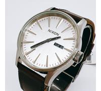 Nixon A105-1113 The Sentry Quartz Men's Watch White Dial 42mm Analog A105 1113