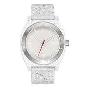 Nixon A1361-5135-00 Men's Analogue Quartz Watch with Silicone Strap, Vanilla Speckle