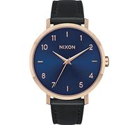NIXON Unisex Analogue Quartz Watch with Leather Strap A1091-2763-00