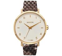 Nixon Arrow Leather Taupe Amuse watch A10912890 Women Gold