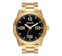 NIXON Corporal SS A346 - All Gold/Black - 100m Water Resistant Men's Analog Field Watch (48mm Watch Face, 24mm Stainless Steel Band)