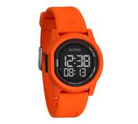 NIXON Disk A1370-100m Water Resistant Men's Digital Watch, Orange / Orange / Negative, One Size, Disk