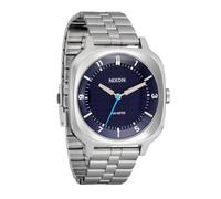 NIXON Fremont 40 A1444-100m Water Resistant Men's Analog Field Watch (40mm Watch Face, 20-18mm Tapered 3-Link Stainless Steel Band), Silver/Midnight, Fremont 40