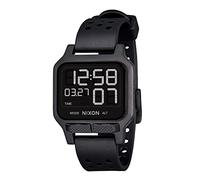 NIXON Heat A1320 - All Black - 100M Water Resistant Men's Ultra Thin Digital Sport Watch (38mm Watch Face, 20mm PU/Rubber/Silicone Band)