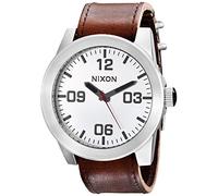 Nixon Mens Quartz Watch, Analogue Classic Display and Leather Strap A243-1113