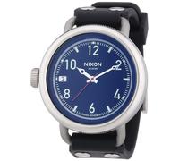 Nixon Men's Quartz Watch The October Black A488000-00 with Rubber Strap