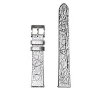 Nixon Pineapple BA002-3425-00 Replacement Strap for Watches with 16 mm Spacing Made of Vegan Pineapple Leather in Silver Foil with Stainless Steel Clasp and Strap Eyelet, Silver Foil, 16mm, Classic