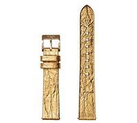 Nixon Pineapple BA002-3426-00 Replacement Strap for Watches with 16 mm Spacing Made of Vegan Pineapple Leather in Gold Foil with Stainless Steel Clasp and Strap Eyelet, gold foil, 16mm, Strap.