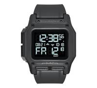 NIXON Rectangular Watch, Regulus, Black, One Size, Strap, Black, Taille Unique, Strap