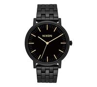 NIXON Sentry Leather A105 - Gold/Black - 100m Water Resistant Men's Analog Classic Watch (42mm Watch Face, 23mm Leather Band)