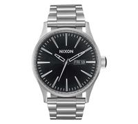 NIXON Sentry Stainless Steel Watch Black Sunray, Black Sunray, Stainless Steel