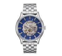 NIXON Spectra A1323-100M Water Resistant Unisex Automatic Fashion Watch (40mm Watch Face, 20mm-18mm Stainless Steel Band), Navy Sunray / Silver, One Size, Spectra