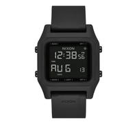 NIXON Staple A1309-100m Water Resistant Men's Digital Sport Watch (38mm Face, 22mm PU/Rubber/Silicone Band) - Black - Made with #Tide Recycled Ocean Plastics