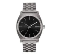 NIXON Time Teller A045 - 100m Water Resistant Men's Analog Fashion Watch (37mm Watch Face, 19.5mm-18mm Stainless Steel Band), Gunmetal / Black Sunray, One Size, Time Teller