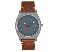 Nixon Time Teller A1373-5195-00 Men's Watch with Leather Strap, Water Resistance: 10 Bar, Case Diameter: 37.00 mm