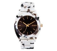NIXON Time Teller Acetate 100m Water Resistant Women's Analog Fashion Watch (37mm Watch Face, 20mm Acetate Band), Black Tortoise, One Size, Time Teller Acetate
