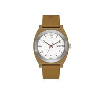 Nixon Unisex Analogue Japanese Quartz Movement Watch with Silicone Strap A1361-5205-00, Silver