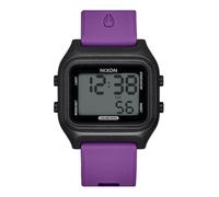 Nixon Unisex Digital Quartz Watch with Silicone Strap A1399-192-00, Black