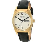 NIXON Women's A955513-00 Jane Leather Analog Display Japanese Quartz Black Watch