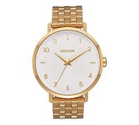 Nixon Women's Analogue Quartz Watch with Stainless Steel Strap, Gold/White, Stainless Steel