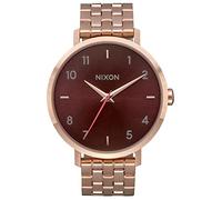 Nixon Women's Analogue Quartz Watch with Stainless Steel Strap, Rose Gold/Brown, Stainless Steel