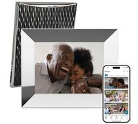Nixplay 2K Smart Digital Photo Frame 9.7 Inch (Silver) - Share Moments Instantly via App or E-Mail
