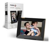 Nixplay 8 inch Touch Screen Digital Picture Frame with WiFi (W08K) - Black-Gold - Unlimited Cloud Photo Storage - Share Photos and Videos Instantly via Email or App - Preload Content