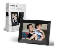 Nixplay 8 inch Touch Screen Digital Picture Frame with WiFi (W08K) - Black-Silver - Share Photos and Videos Instantly via Email or App - Preload Content
