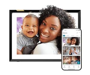 Nixplay AI-Enhanced Digital Picture Frame | Stunning HD Touch Screen Display | Perfect Digital Picture Frame for Gifting | Auto-Rotation Feature, Securely Share Photos/Videos via Email or App | 10.1"